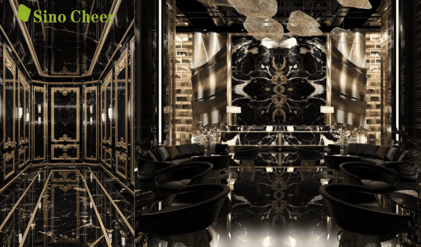 Black and gold marble for commercial Black and gold marble for commercial