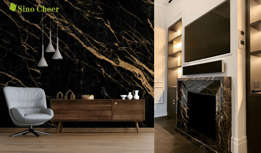 Black and gold marble for Living Room Black and gold marble for Living Room